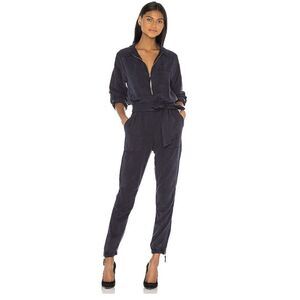 NWT PAM & GELA Navy Blue Jumpsuit Size Large